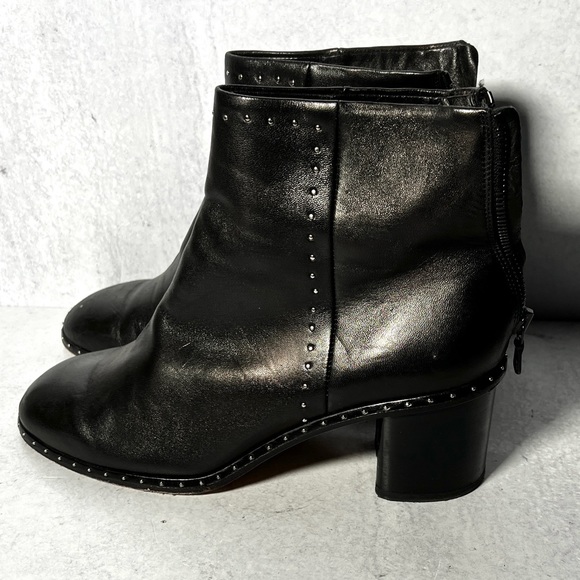 Rag & Bone leather booties with stud detail - Picture 3 of 8
